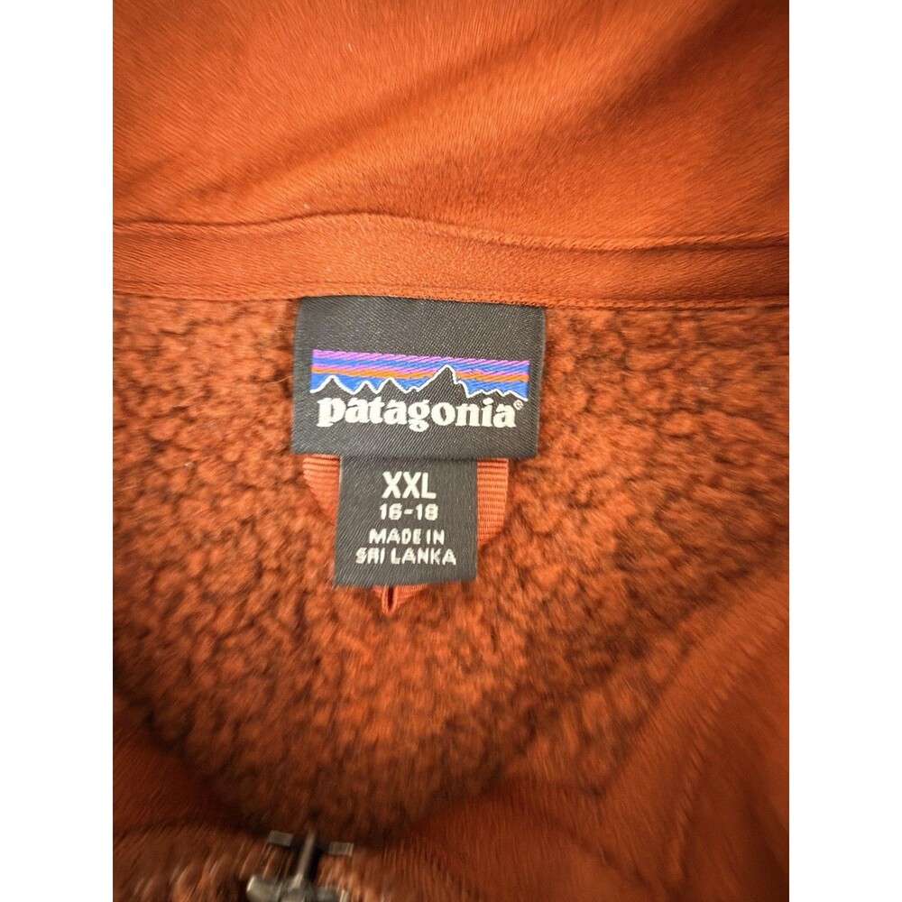 Patagonia Better Sweater Size XXL 1/4 Zip Burnished Red Pullover Youth Pocket - Picture 4 of 13